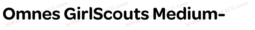 Omnes GirlScouts Medium字体转换